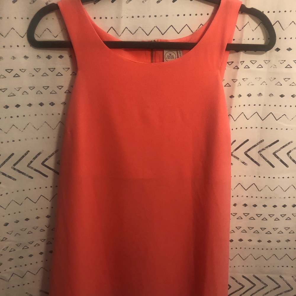 Sleeveless Paper Crane Pink Salmon Size Large